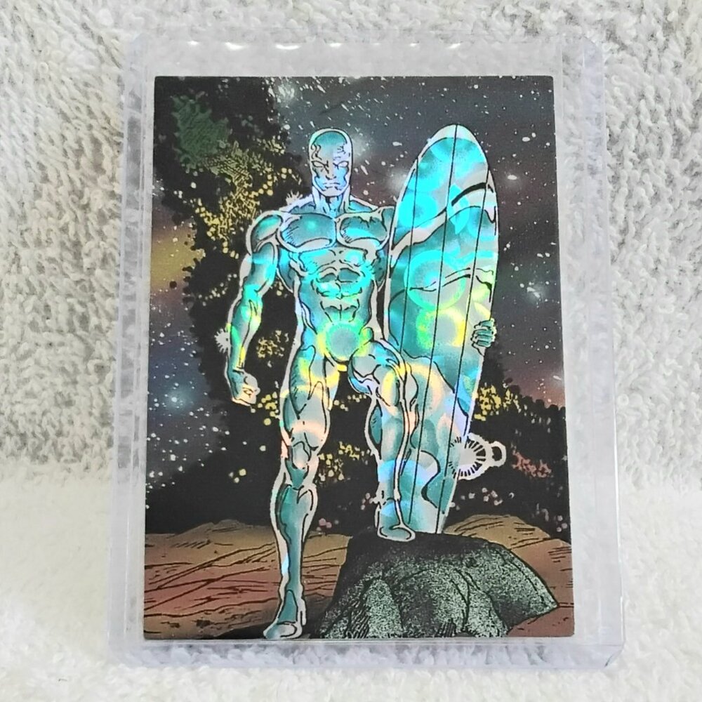 3/$25 Mint 1992 Marvel's Silver Surfer Prizm Peace Card 55!!